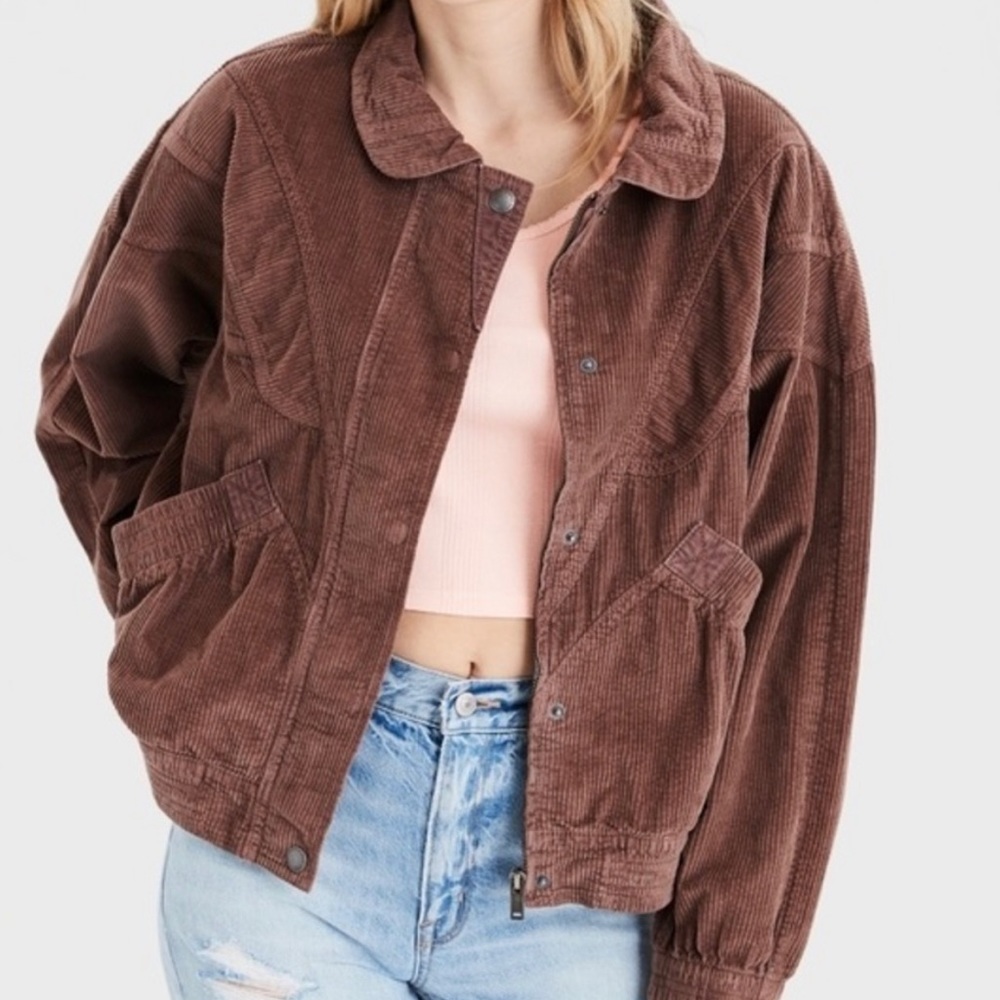 American Eagle Corduroy Brown Jacket